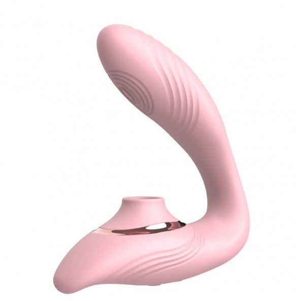 MAN NUO - BECKY Suction Vibrating Wireless Remote Wearable (Chargeable - Pink)